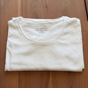 All Saints Figure Tee, Color White, Men's Shirt New with out tags